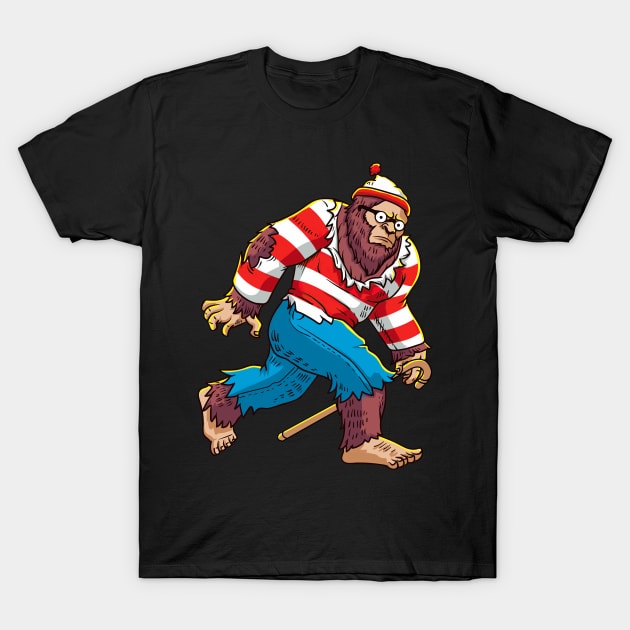 Bigfoot Waldo T-Shirt by thuahoai